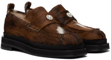 Šaty Simone Rocha Simone Rocha Heart Toe Platform Loafers Hnedá | LOF1PD 0794, 3