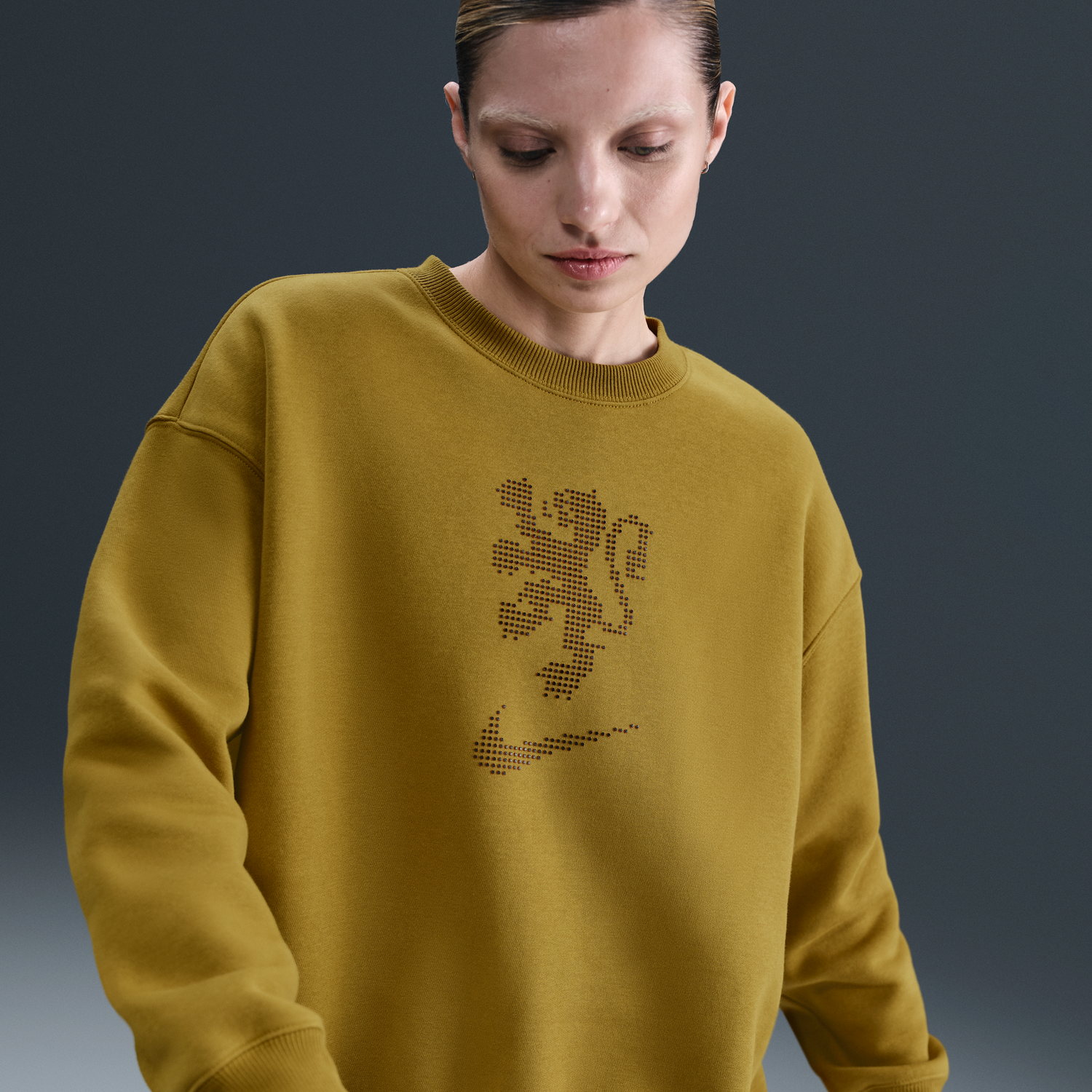 Mikina Nike Netherlands Phoenix Fleece Crew Sweatshirt Žltá | HJ4109-716, 0