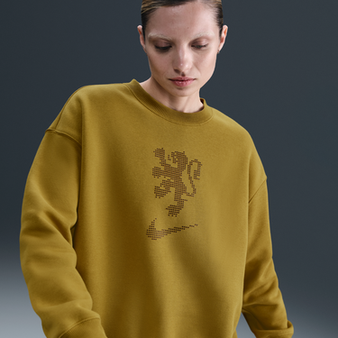 Mikina Nike Netherlands Phoenix Fleece Crew Sweatshirt Žltá | HJ4109-716, 0