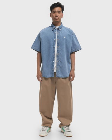 Nohavice Carhartt WIP Marv Pleated Cotton Twill Pants Béžová | I033129-8Y.06, 2