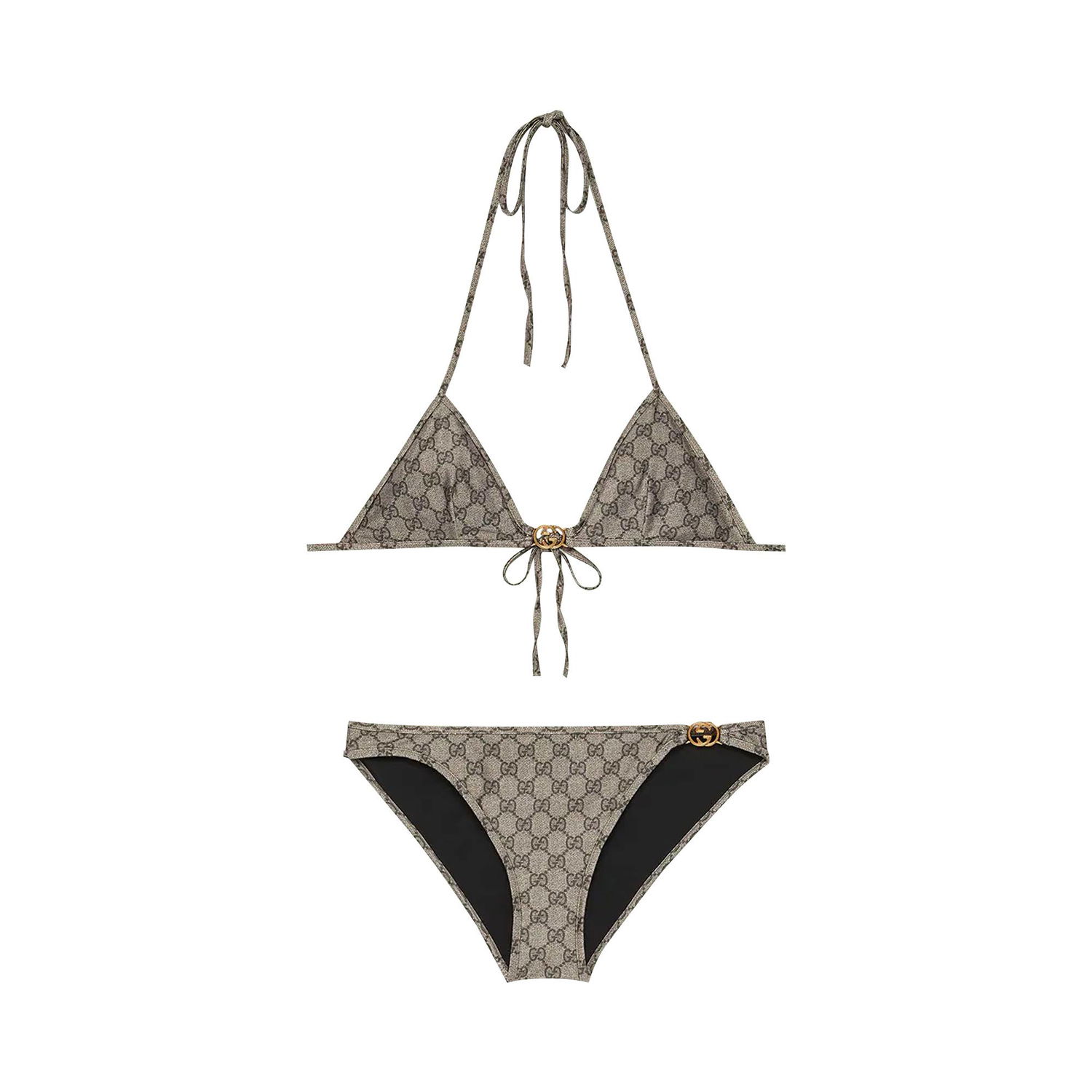 Plavky Gucci Gg Stretch Jersey Bikini Šedá | 688999 XHAFL 9742, 1