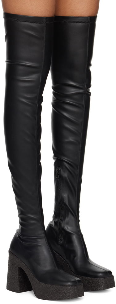 Tenisky a topánky Stella McCartney Stella McCartney Skyla Thigh-High Platform Boots Čierna | 596408W1CV0, 3