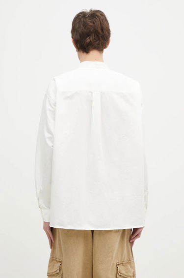 Košeľa Neighborhood NEIGHBORHOOD Regular Fit Band Collar Shirt Biela | 242AQNH.SHM04, 2