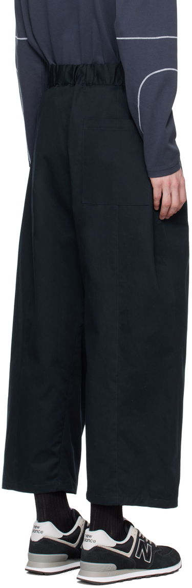 Nohavice sage NATION SAGE NATION Box Pleat Trousers Navy | S011, 2