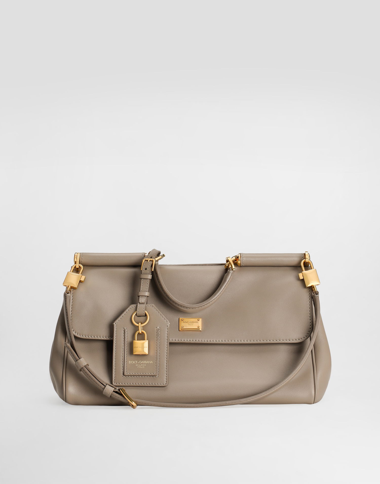 Kabelka Dolce & Gabbana Dolce & Gabbana My Sicily Plongé Calfskin Handbag Béžová | BB7782B73218I399, 0