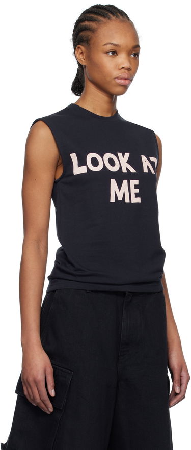 Tielko JW Anderson JW Anderson 'Look At Me' Printed Tank Top Čierna | JO0264-PG1510, 1