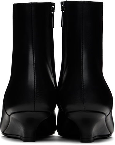 Tenisky a topánky TOTEME TOTEME Sharp Leather Ankle Boots Čierna | 251-WAS0171-LE0103, 1