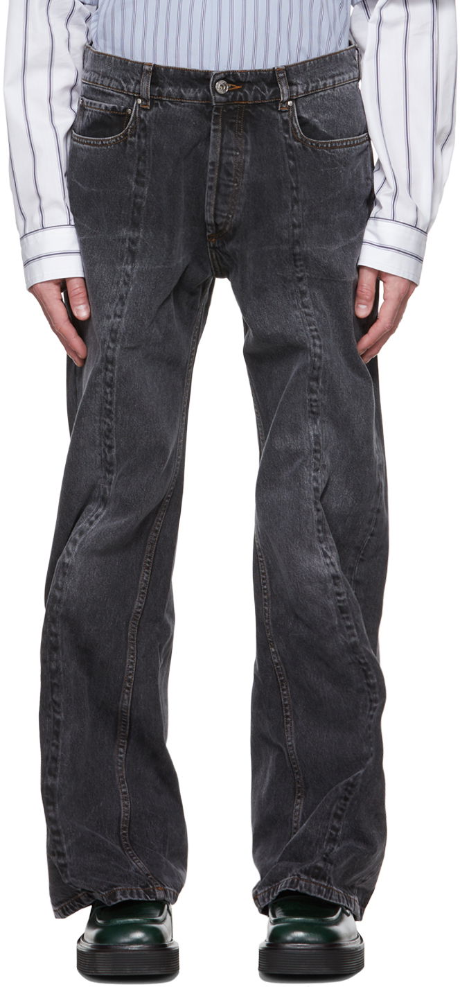 Džínsy Y/PROJECT Black Classic Wire Jeans Čierna | JEAN31-S23