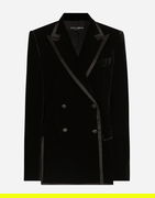 Double-breasted Velvet Tuxedo Jacket