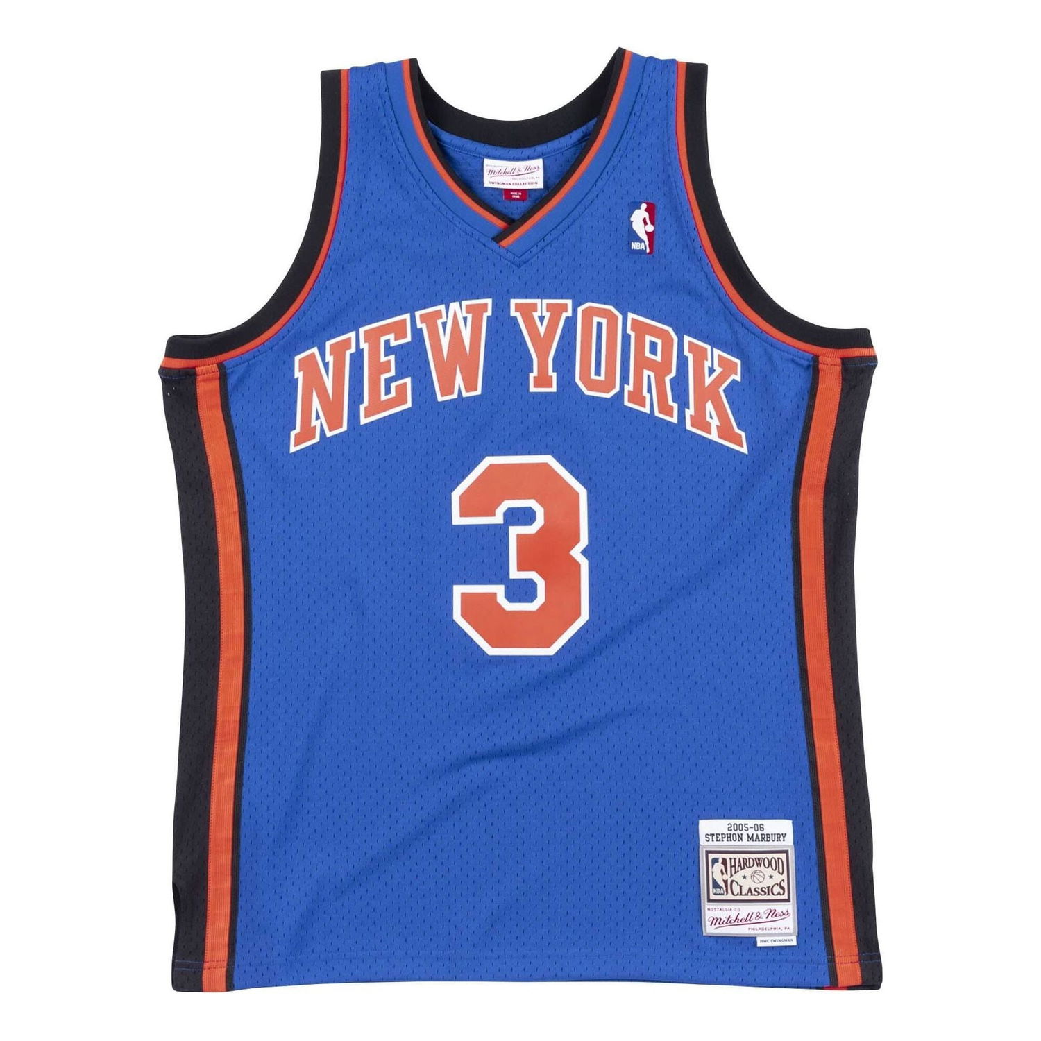 Dres Mitchell & Ness NBA New York Knicks 2005-06 Swingman Jersey 'Stephon Marbury 3' Modrá | SMJYGS18443-NYKROYA05SMB, 0