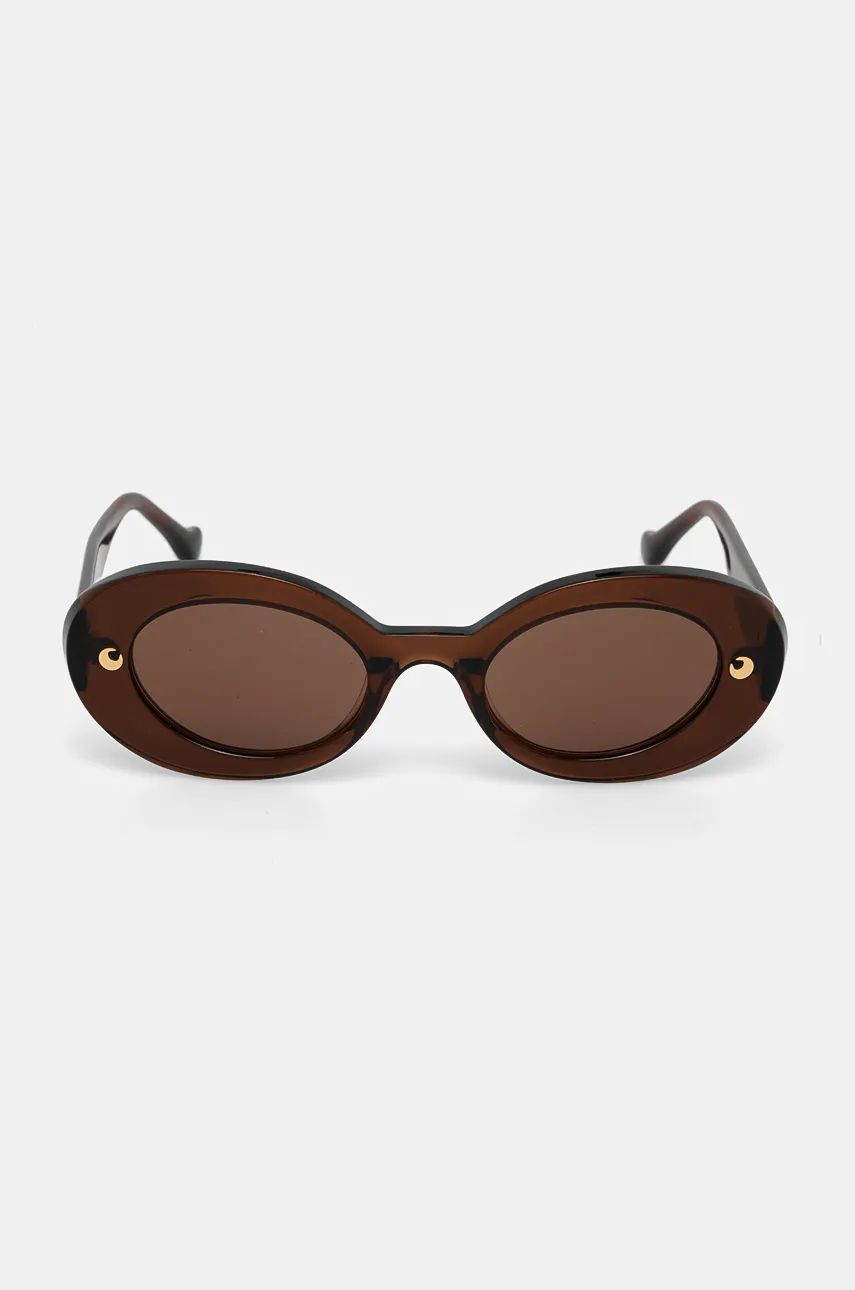 Slnečné okuliare Nanushka Nanushka Giva Oval Sunglasses Hnedá | NW23CRSG00776, 1