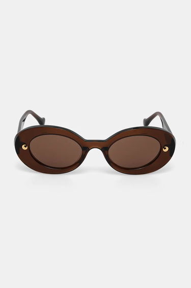 Slnečné okuliare Nanushka Nanushka Giva Oval Sunglasses Hnedá | NW23CRSG00776, 1