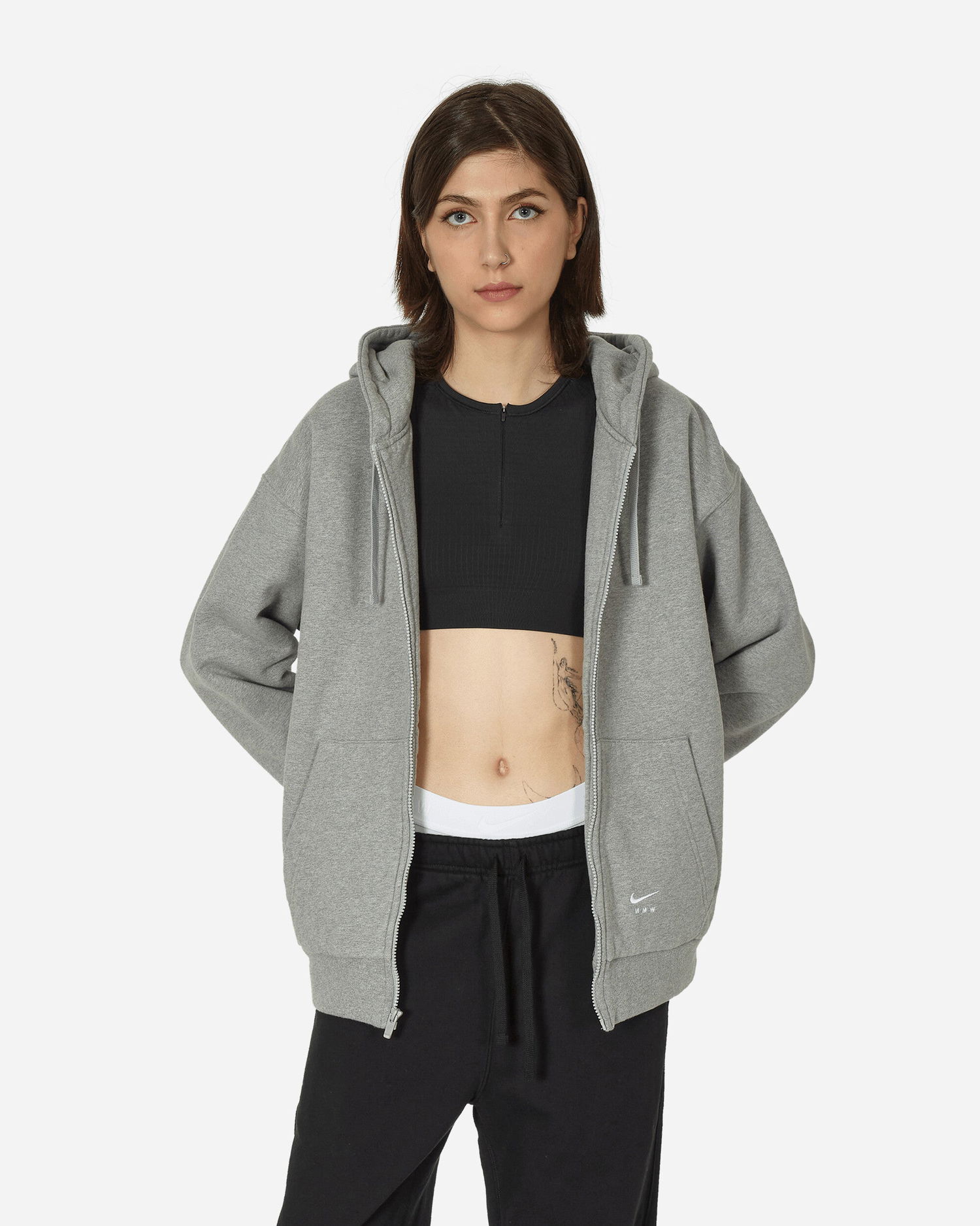 Mikina Nike MMW Full-Zip Fleece Hoodie Grey Heather Šedá | DR5362-050, 1