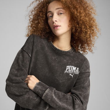 Sveter Puma CLASS Comfort Washed Crew Sweatshirt Čierna | 685032_01, 4