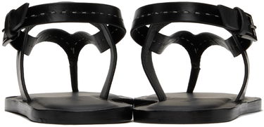 Tenisky a topánky Max Mara Leather Thong Sandals Čierna | 2414521012600, 1