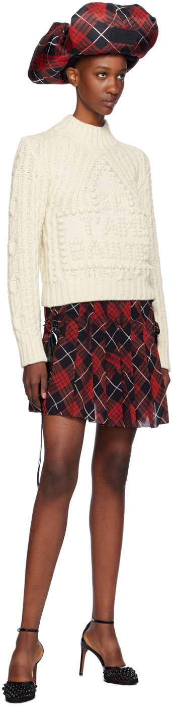 Sveter Jean Paul Gaultier Jean Paul Gaultier Aran Knit Sweater Biela | 24/31-F-PL055-M080-64, 3
