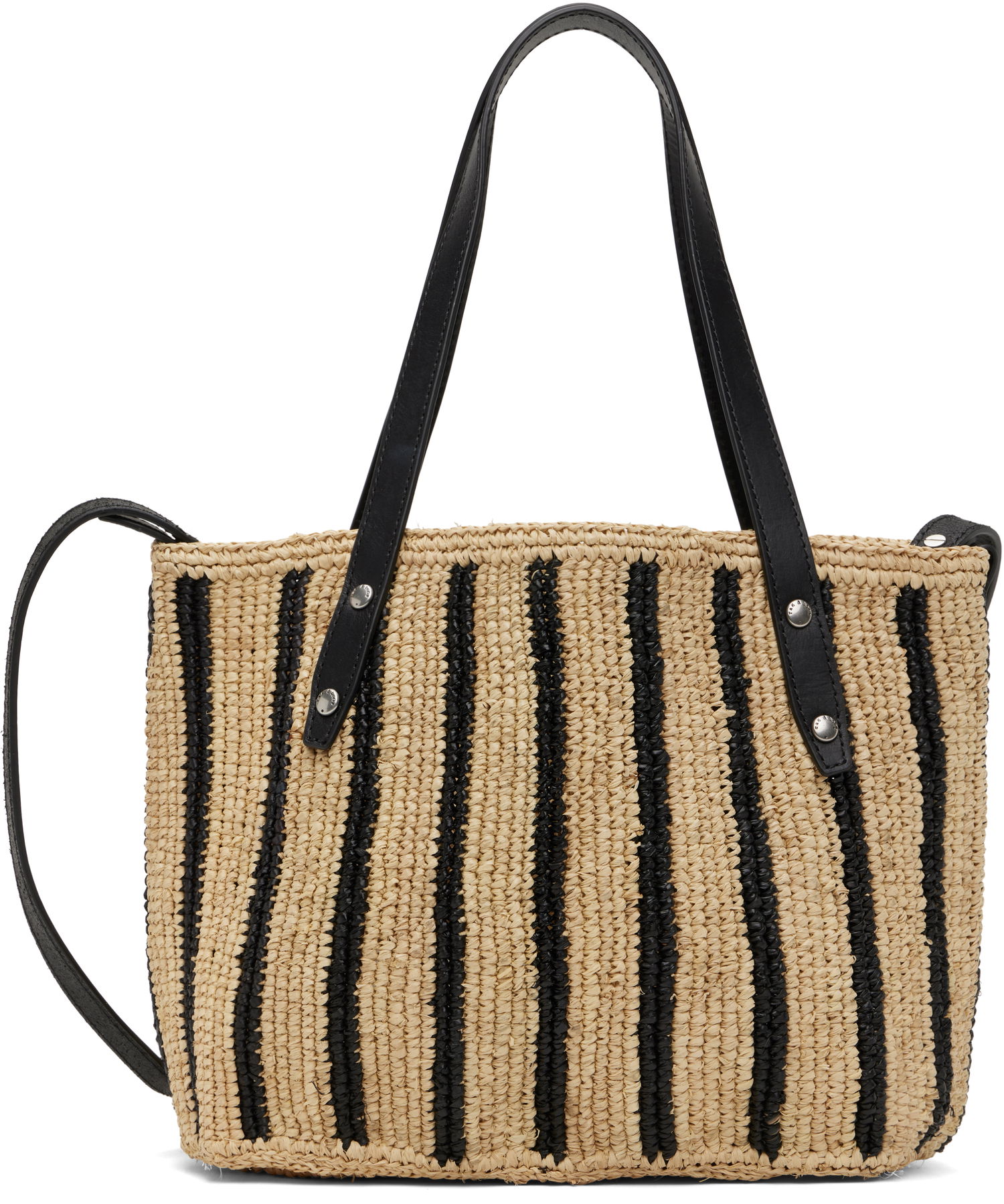 Tote bag rag & bone Rag & Bone Small Striped Straw Tote Béžová | ST100522, 0