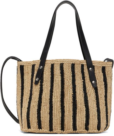 Tote bag rag & bone Rag & Bone Small Striped Straw Tote Béžová | ST100522, 0