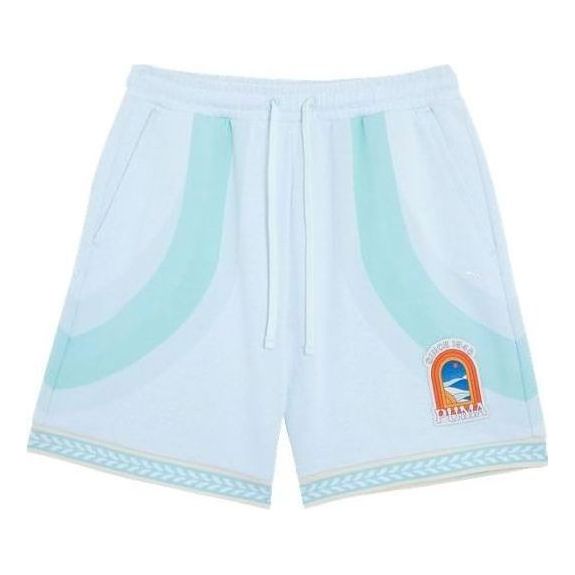 Šortky Puma Apres Court Graphic Print Shorts Modrá | 628238-02, 0