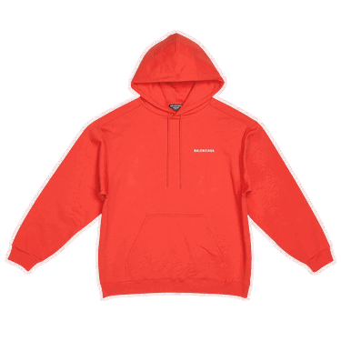Mikina Balenciaga Medium Fit Hoodie Červená | 600583 TMVF5 3168, 0