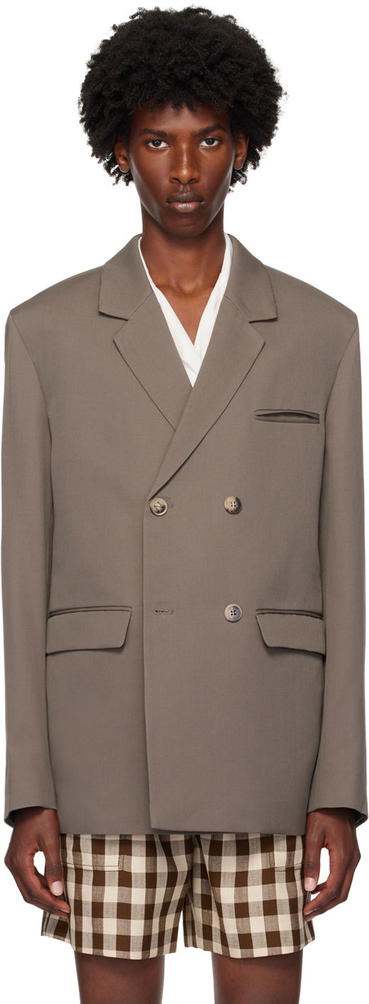 Taupe Wool Blazer