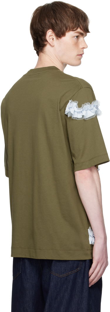 Tričko Simone Rocha Simone Rocha Ruffle Frill T-Shirt Zelené | 5362 0553, 2