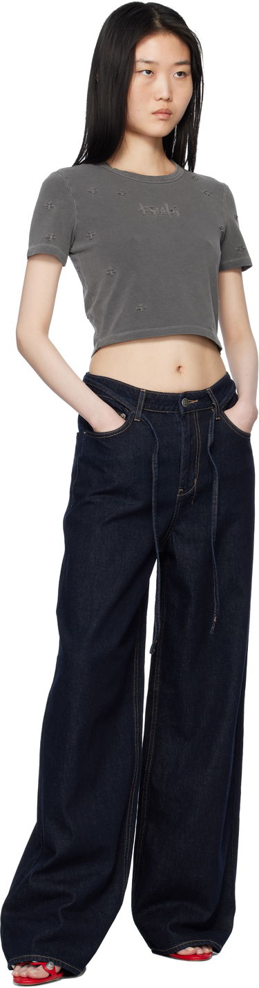 Crop Top Ksubi Ksubi 1999 Plus Baby Crop T-Shirt Šedá | WPS25TE015, 3