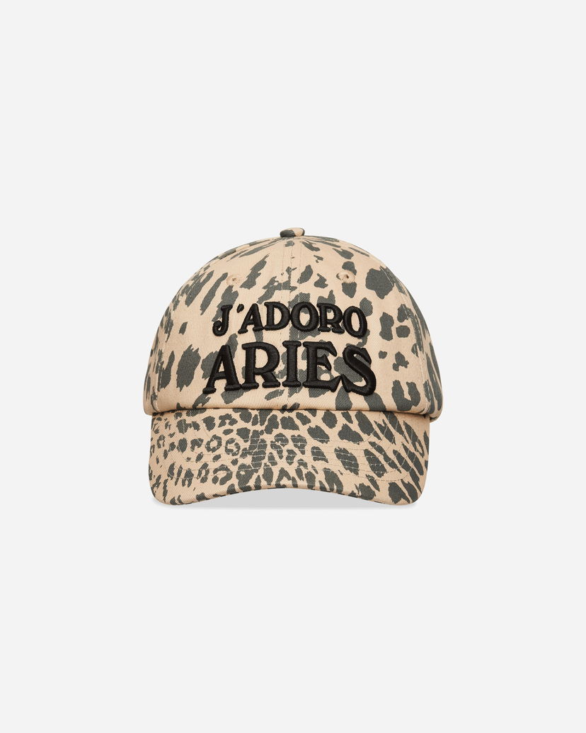 Šiltovka Aries Aries Leopard Print Baseball Cap Béžová | AR9000604 Beige