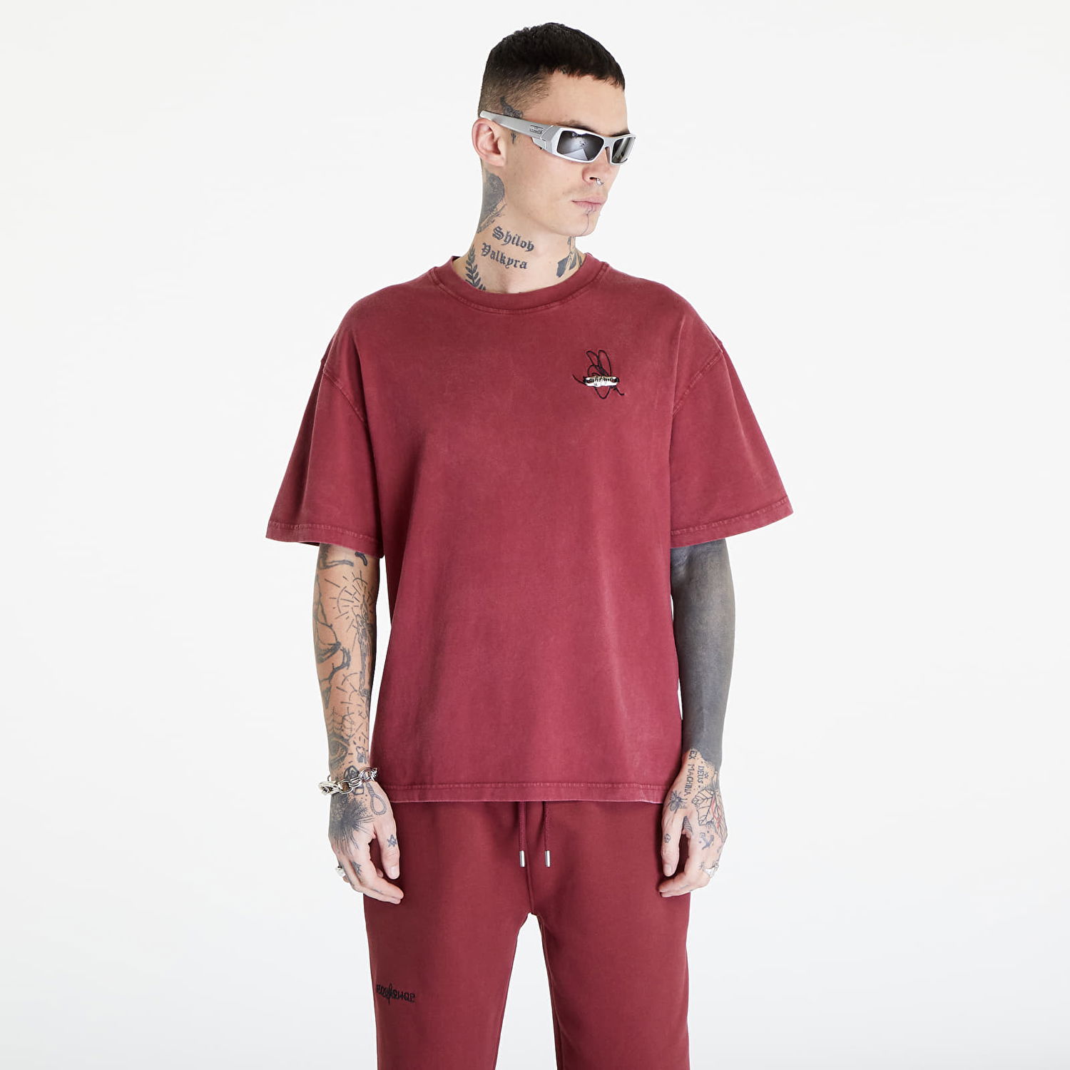 Tričko Footshop Everyday T-Shirt Vínová | FTSHP_282, 0