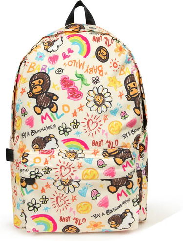 Batoh BAPE Baby Milo Sketch Large Backpack Rôznofarebný | 0MXBGW4228XXP-SKETCH, 1