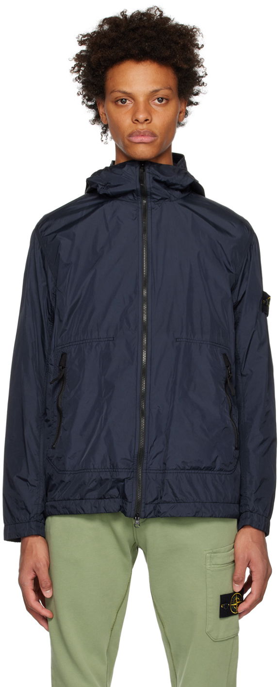 Vetrovka Stone Island Garment-Dyed Jacket Navy | 781540522, 0