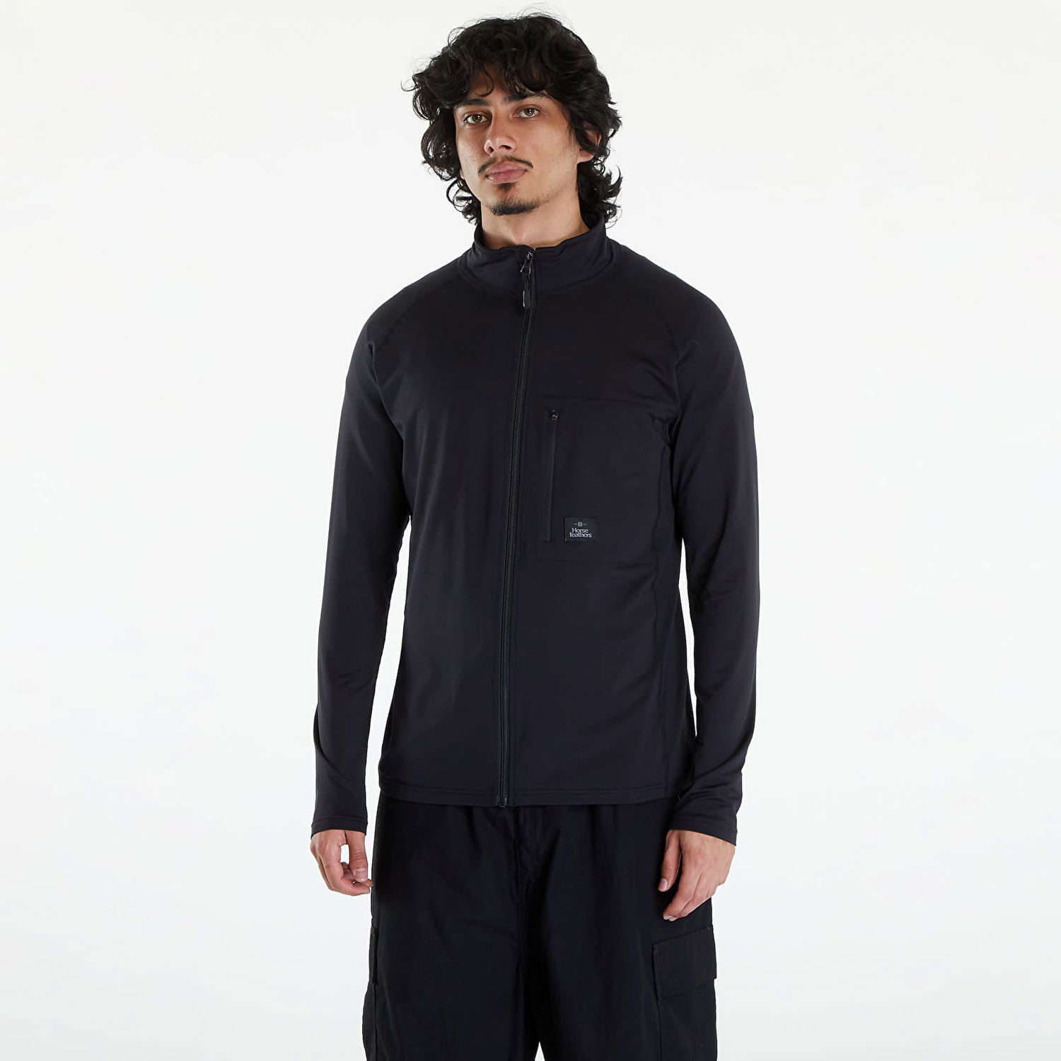 Mikina Horsefeathers Samuel Sweatshirt UNISEX Black Čierna | SM1176B, 0