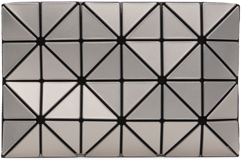 Peňaženka BAO BAO ISSEY MIYAKE Metallic Geometric Patterned Clutch Bag Šedá | BB46AG625