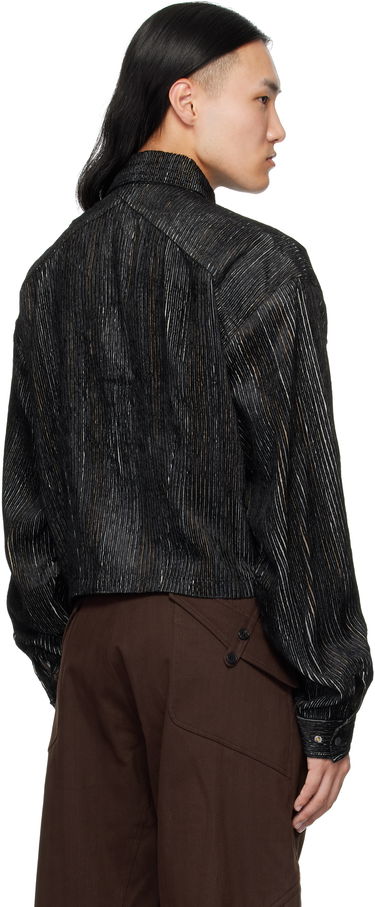 Košeľa KIKO KOSTADINOV Kiko Kostadinov Kraner Striped Cropped Shirt Čierna | KKAW25SH01-53, 2