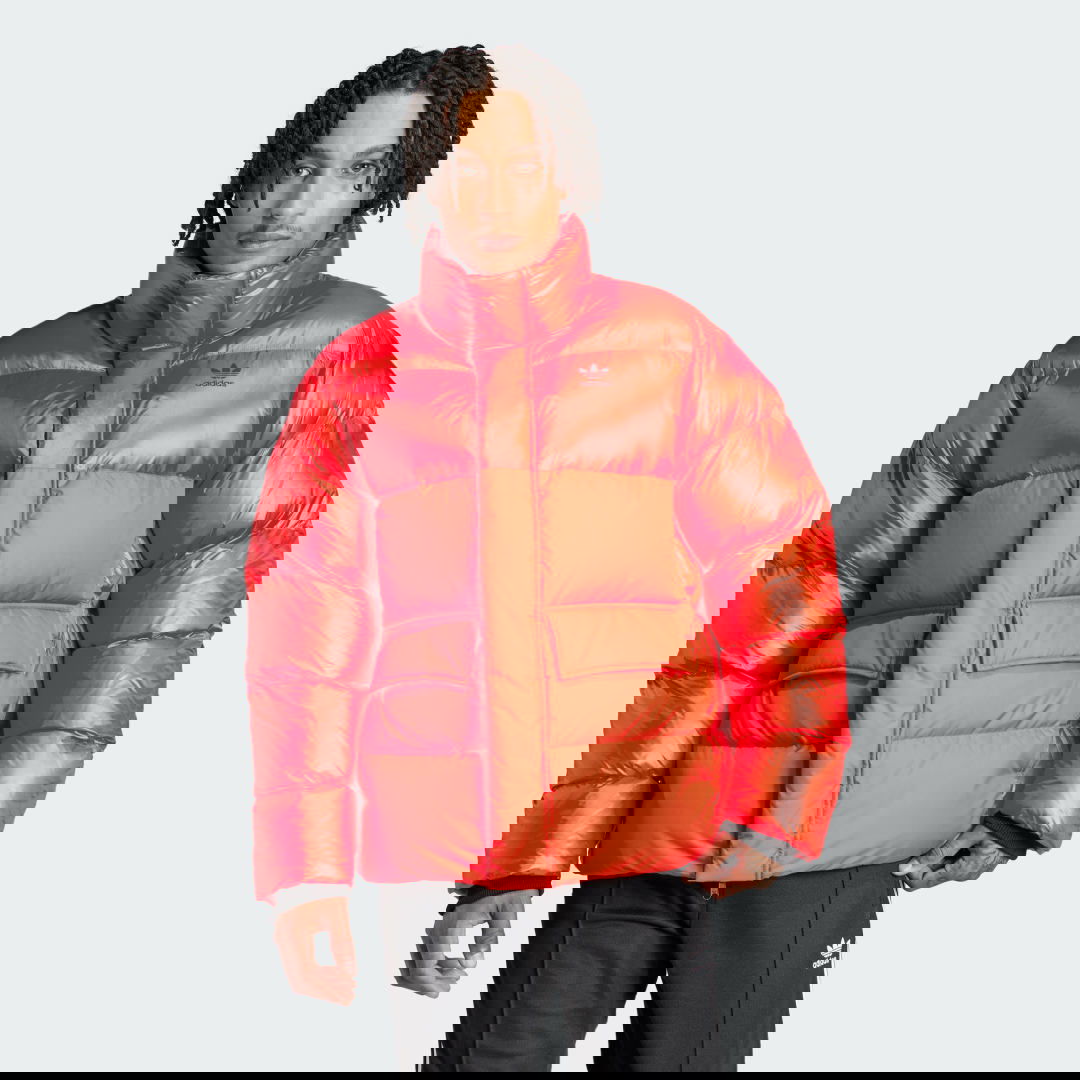 Prešívaná bunda adidas Originals Midweight Down Puffer Jacket Červená | IR7132, 1
