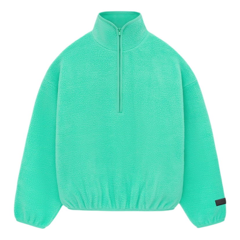 Mikina Fear of God Fear of God Essentials Half Zip Mockneck Zelené | 202SP244272F