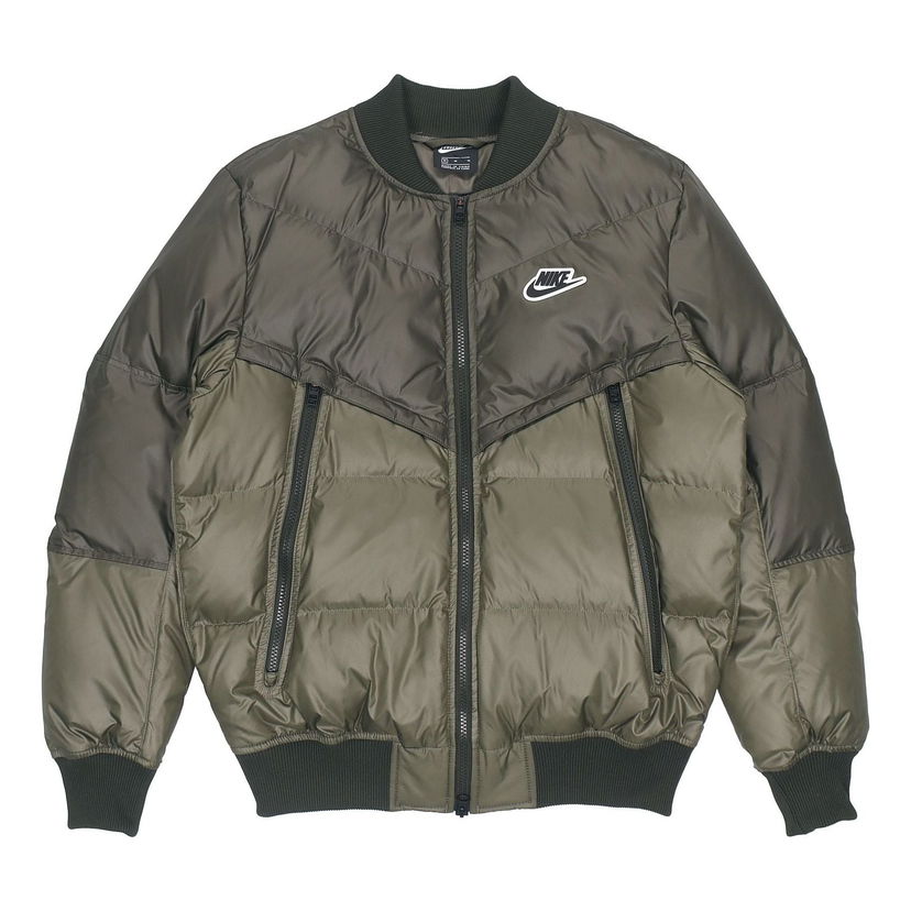 Bomber bunda Nike Sportswear Down-Fill Windrunner Jacket Zelené | DJ0430-380