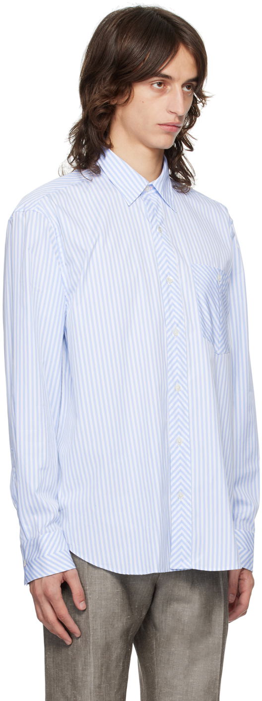 Košeľa Paul Smith Paul Smith Oversized Fit Striped Shirt Modrá | M1R-045Z-N02404-40, 1