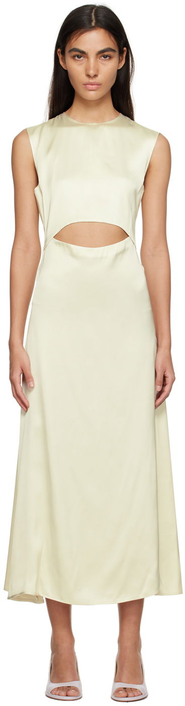 Šaty Loulou de Saison Loulou de Saison Copan Cutout Maxi Dress Žltá | COPAN, 0