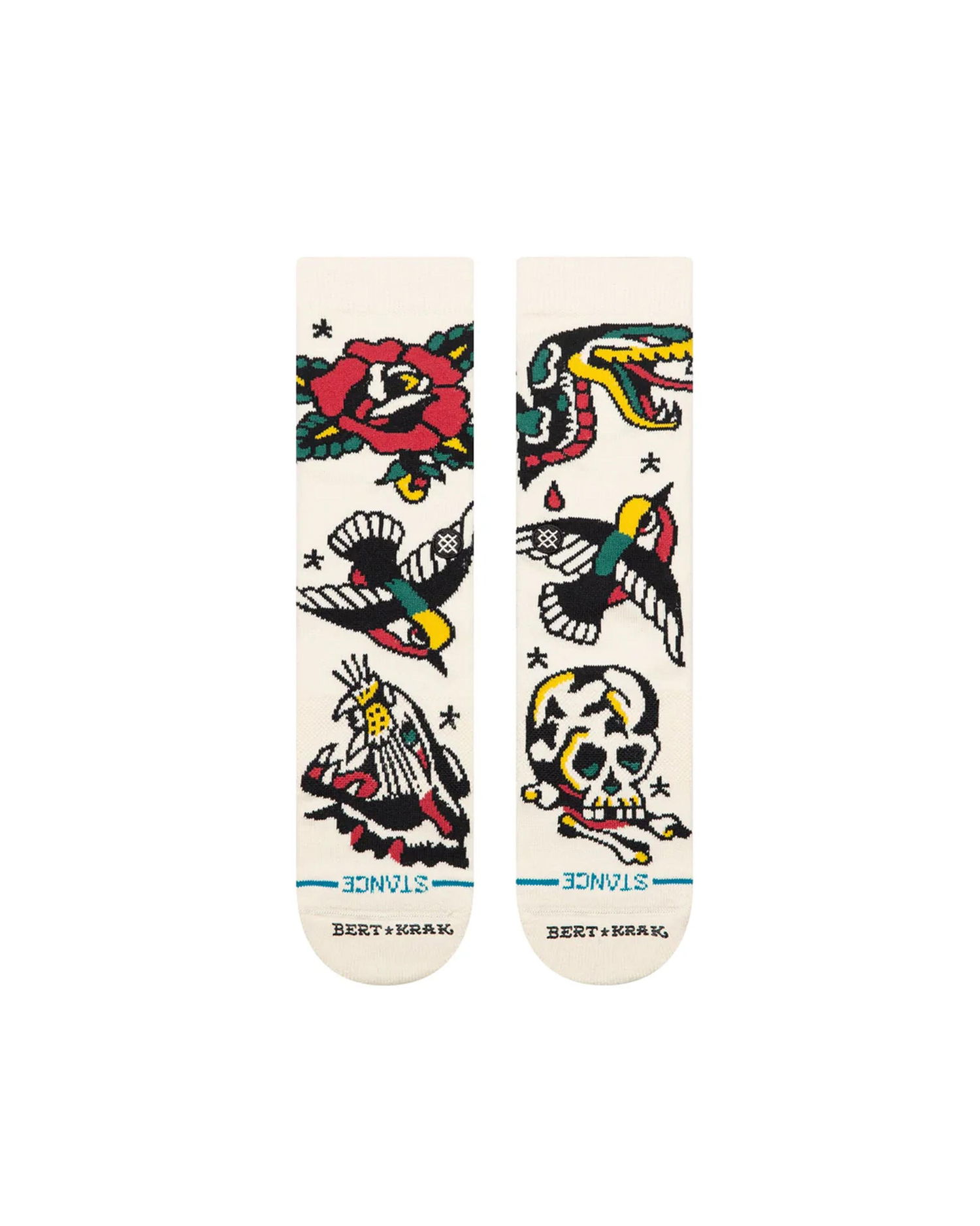 Ponožky Stance Flash Crew Socks Biela | A555C25FLA-CVS, 0