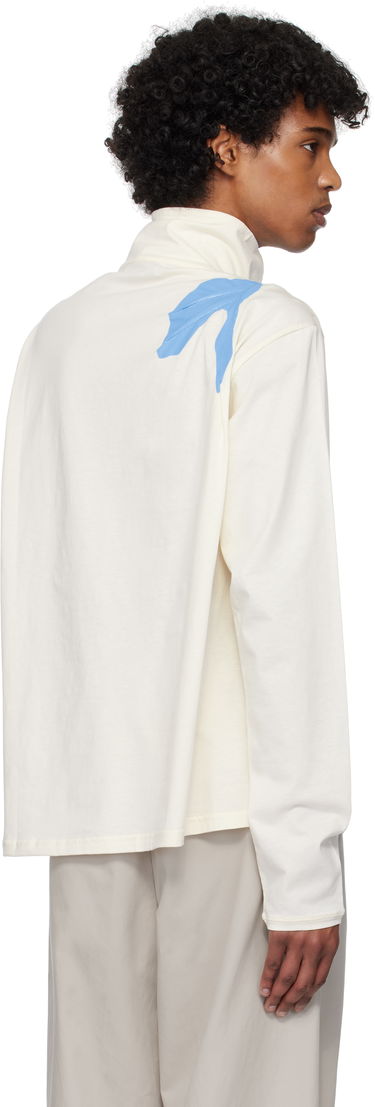 Sveter KIKO KOSTADINOV Kiko Kostadinov Alec K-Dart Quarter-Zip Sweatshirt Biela | KKSS25TP04-83, 2