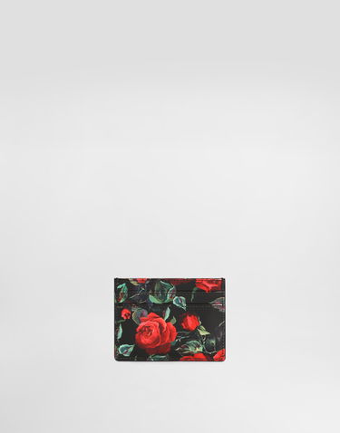 Peňaženka Dolce & Gabbana Dolce & Gabbana Printed Calfskin Card Holder Čierna | BI0330A6O23HN5KQ, 2