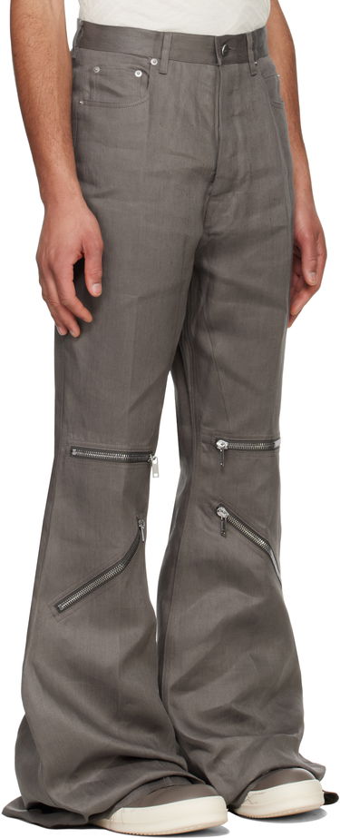 Nohavice Rick Owens Rick Owens Hollywood Bolan Cargo Pants Šedá | RU01E5336 TWL, 1