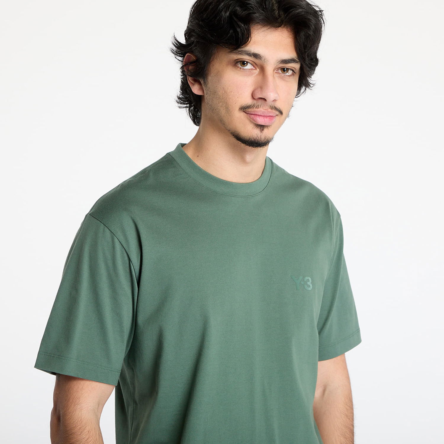 Tričko Y-3 Y-3 Regular Short Sleeve T-Shirt Zelené | JM7870, 1