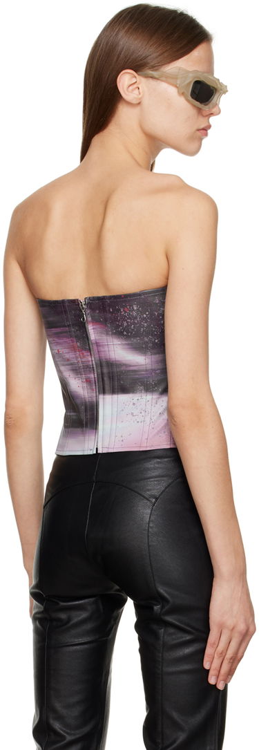 Tielko Miaou Miaou Leia Print Corset Top Fialová | 7010PPUMOP, 2