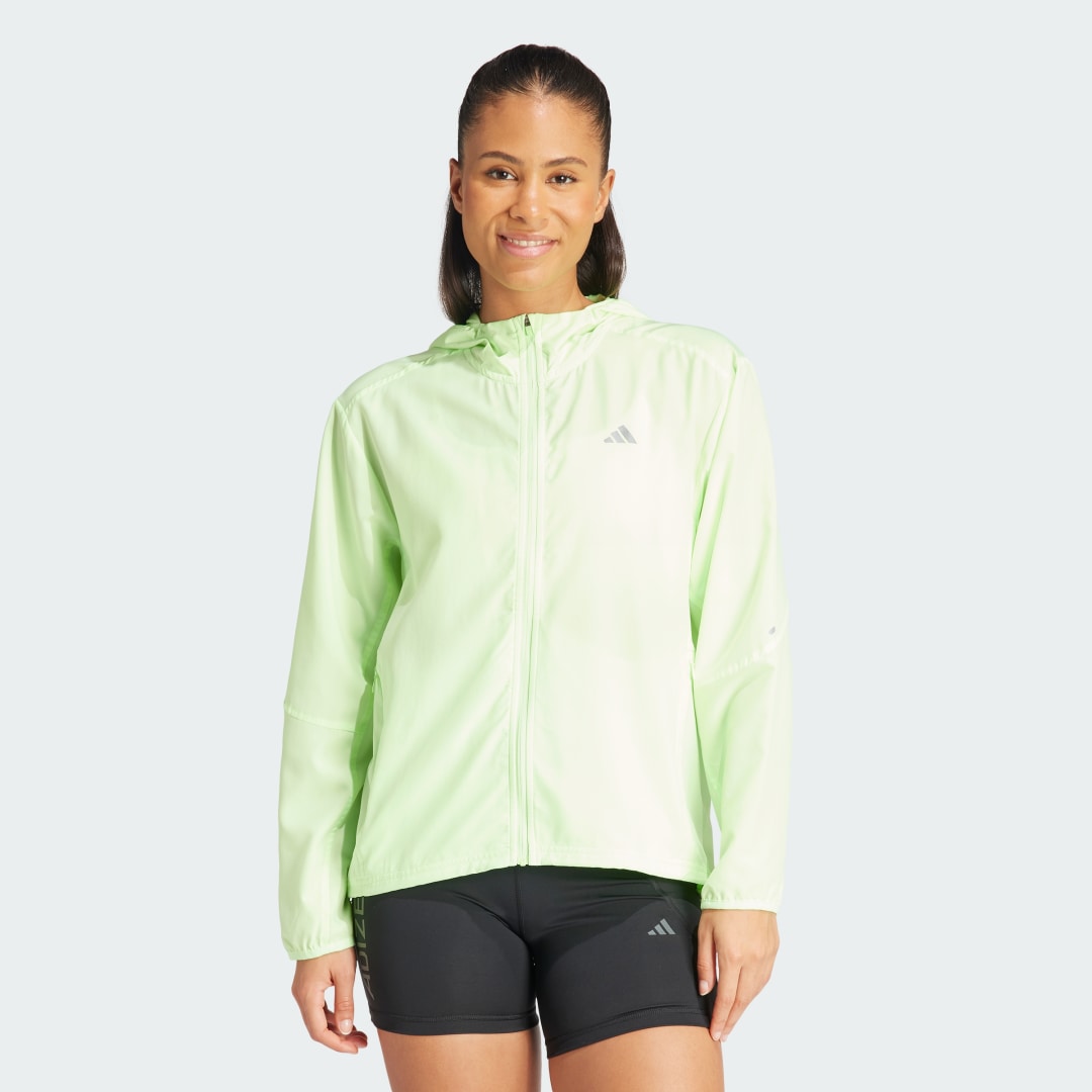 Bunda adidas Performance Run It Jacket Zelené | IN0130, 0