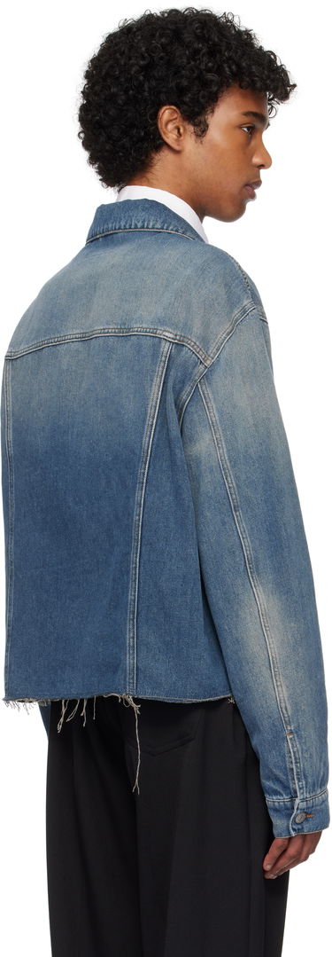 Bunda Maison Margiela MM6 Maison Margiela Raw Edge Denim Jacket Modrá | SH0AM0047 M30017, 2