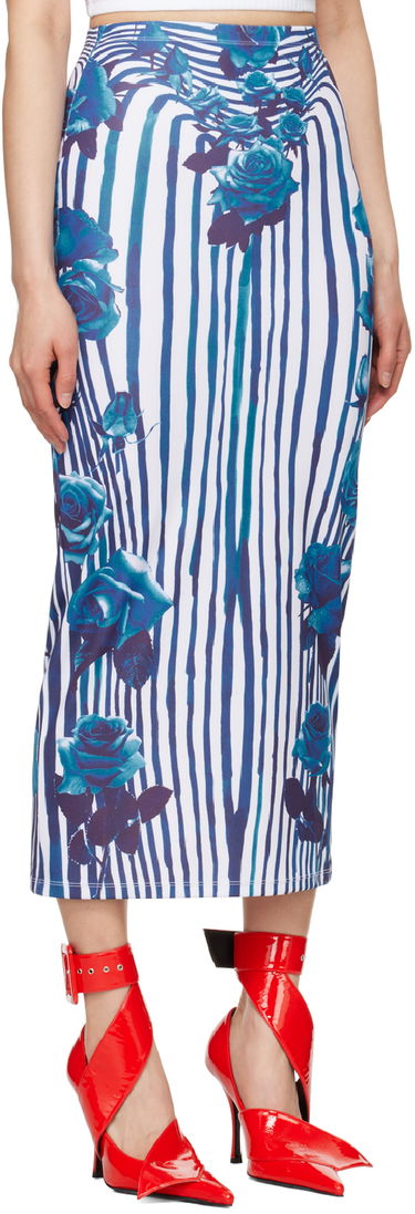 Sukňa Jean Paul Gaultier Gaultier Flower Maxi Skirt Modrá | 24/25-F-JU088-J551-015951, 1