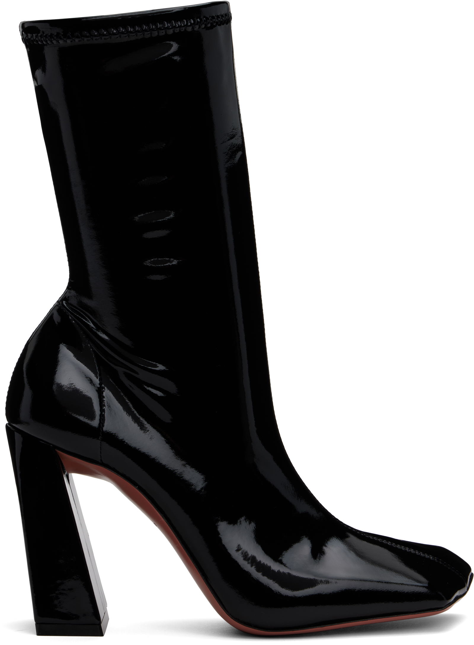 Amina Muaddi Marine Stretch Boots