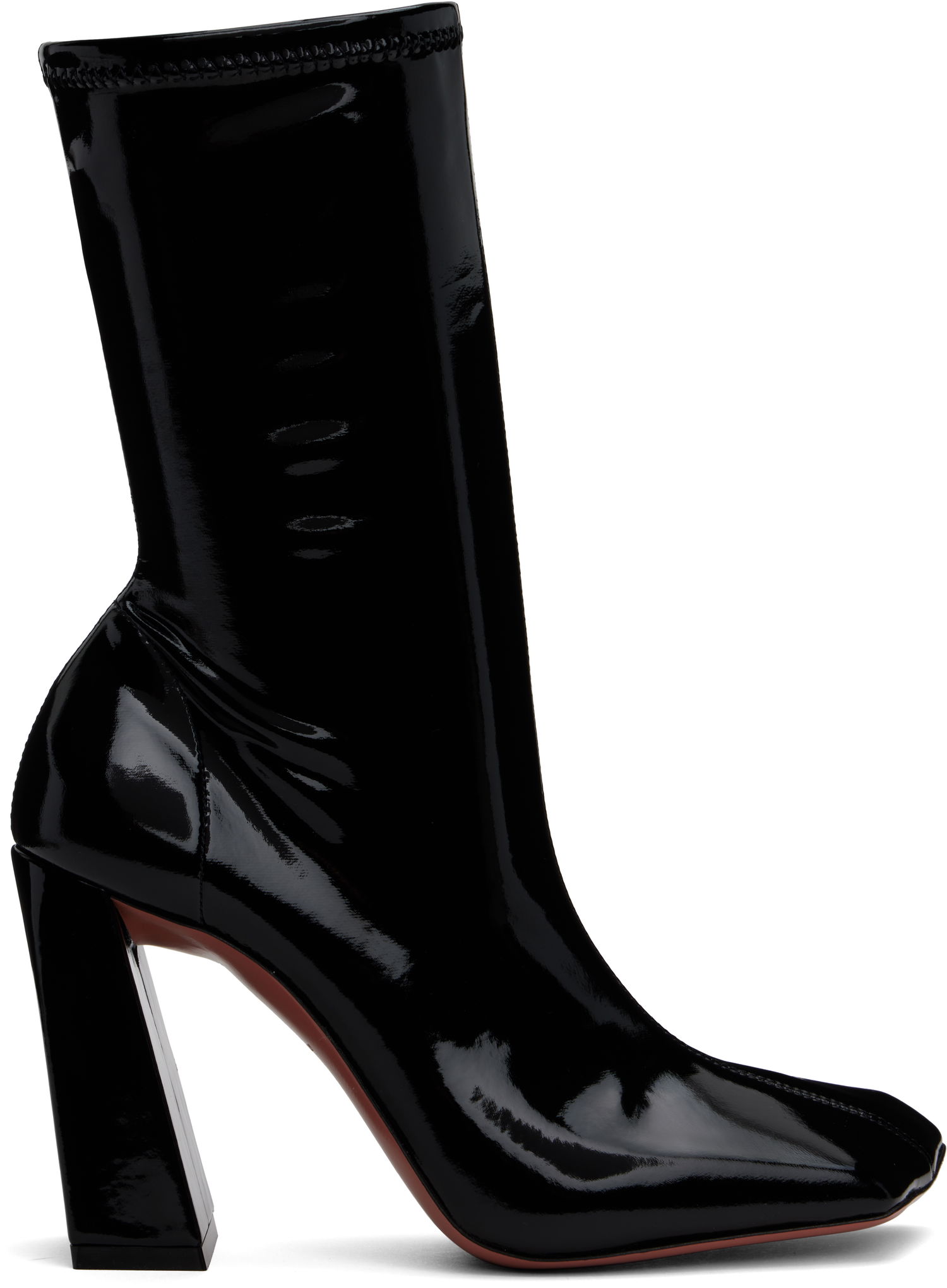 Oblečenie Amina Muaddi Amina Muaddi Marine Stretch Boots Čierna | MARINE STRETCH BOOTIE 95 LATEX, 0